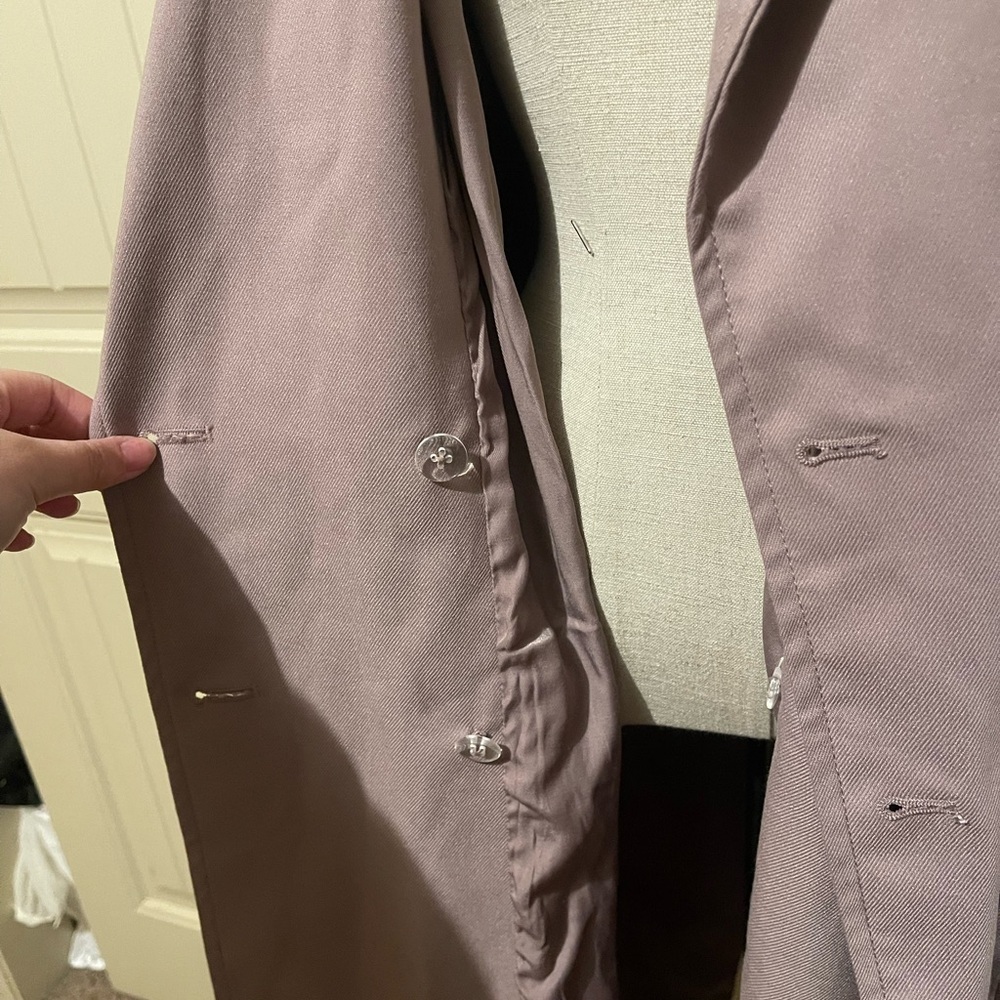 Free People Mauve Trench Coat - Picture 5 of 16